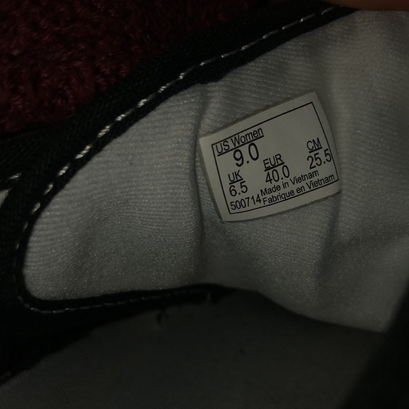 CLASSIC BLACK VANS SIZE 9 worn - Picture 4 of 5